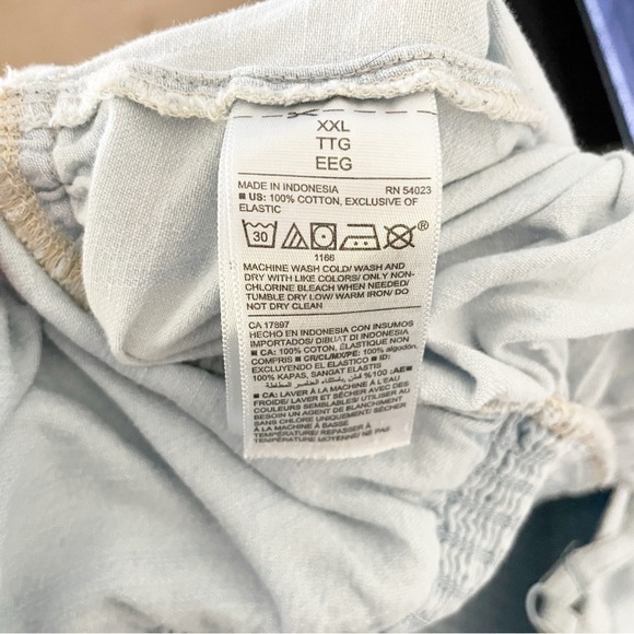 Old Navy Chambray Cami Jumpsuit Blue Wide Leg Cropped Spring Summer Size XXL - Picture 13 of 13